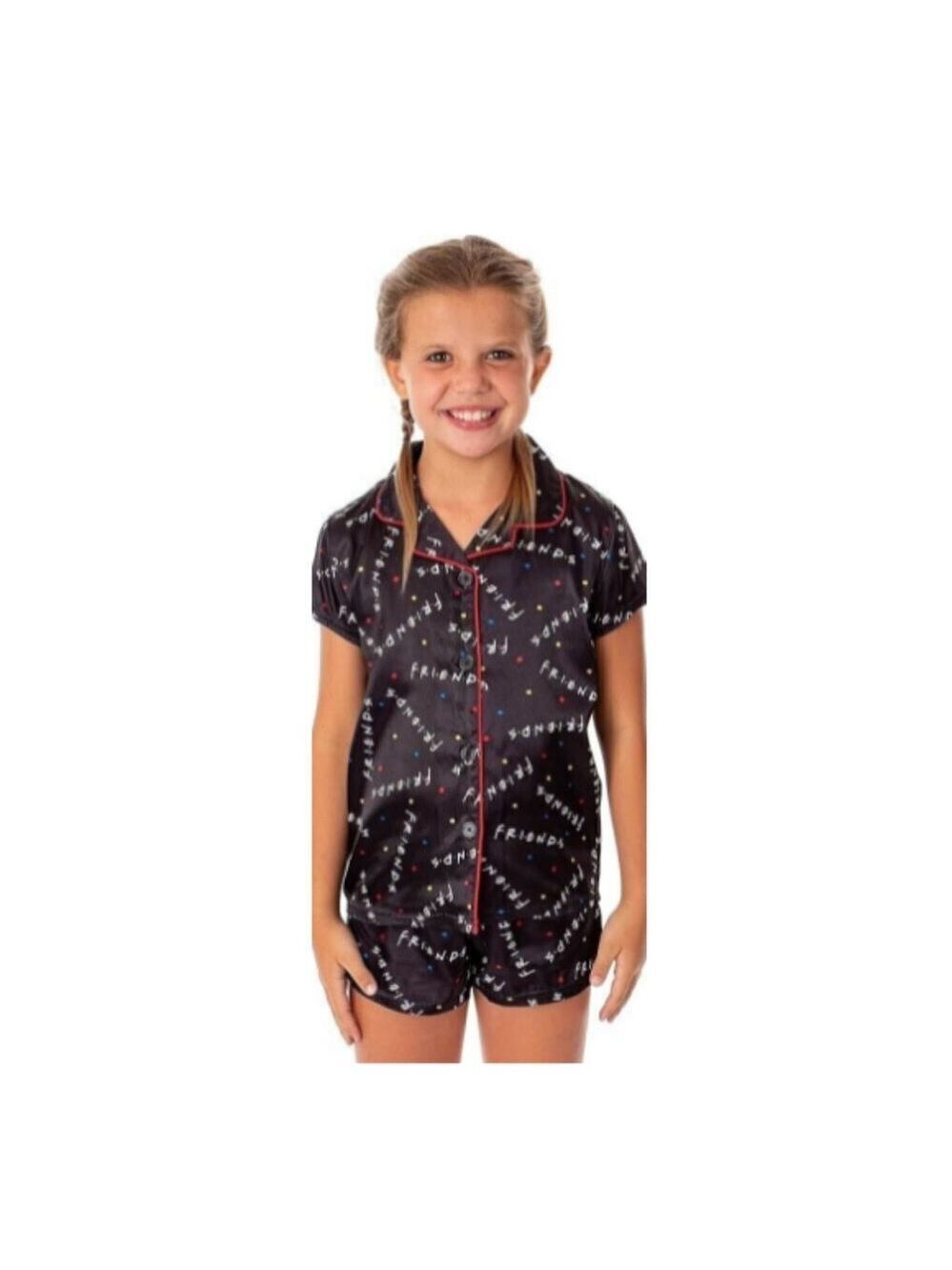 ❤️❤️ Warner Bros. Friends Girls 3pc Pajama Set Size 12 NWT